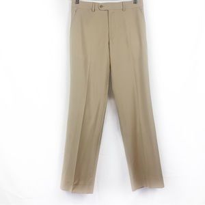 Zara Man 100% Wool Suit Pant Trouser Tan